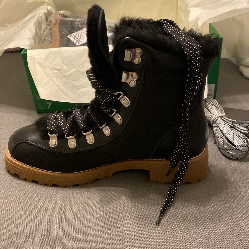 J Crew Nordic boots black NIB - Picture 2 of 8